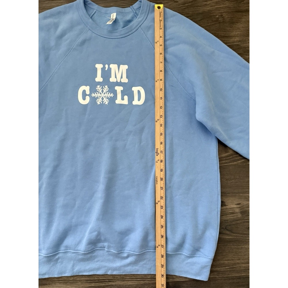 I'm Cold Graphic Sweatshirt Crewneck Cozycore Casual Winter Lounge Lazy Day 2XL - Picture 4 of 7